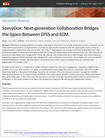 SavvyDox Collaboration Bridges Space Between EFSS & ECM